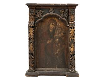 19th C. Italian Baroque Style Tabernacle