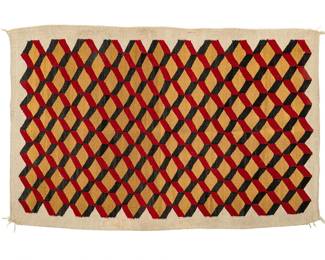 Vintage Geometric Navajo Rug