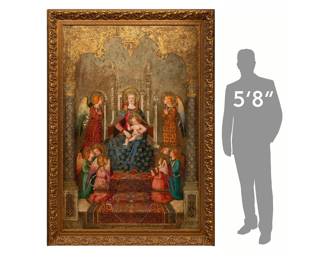 Diana Mendoza, Madonna and Child, oil on canvas