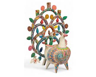 Tree of Life Candelabra attributed to Heron Martinez