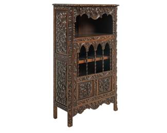Spanish Colonial Style Mexican Display Cabinet