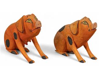 Attrib. Manuel Jimenez, Pair of Pigs