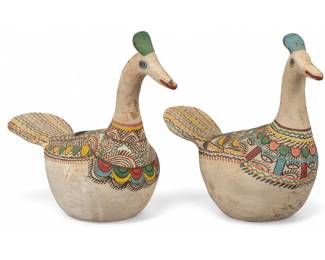 Attrib. Heron Martinez, Pair of Bird Vessels
