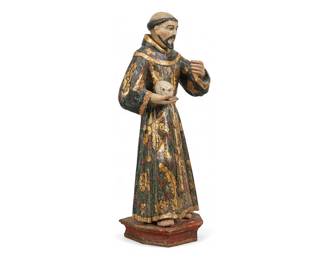 Carved Santo, Saint Francis