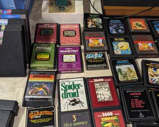 Atari 2600 Gaming Console, Accessories, Controls & Games