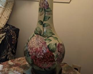 Vintage Hand Painted Lamp