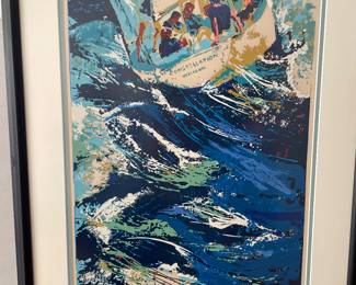 Original Signed Leroy Newman, sailing the Constellation