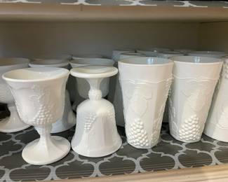 Very pretty milk glass