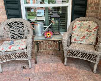 Wonderful, wicked chairs, and outdoor table