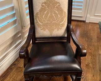 TOTAL OF 10 AMBELLA HOME DINING CHAIRS    TWO WITH ARM AND EIGHT ARMLESS  $7800