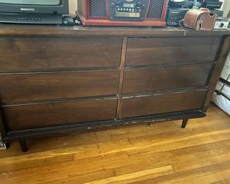 Mid century Bedroom set. Bed and mirror also available 