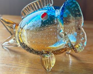 Dale Tiffany Fish Glass Sculpture