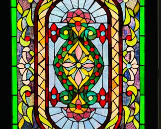 Large Tiffany Style Window Panel