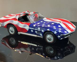 Franklin Mint 1969 Stars and Stripes Stingray Corvette 
