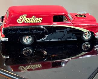 1954 Chevy Street Rod Sedan Delivery Indian Motorcycles 1:24 Scale