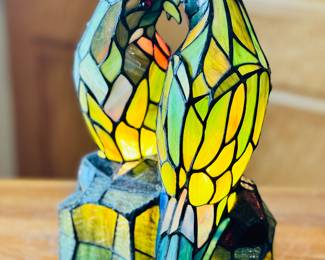 Catalina Love Birds Parrots Stained Glass Dale Tiffany