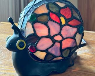 Snail Lamp Tiffany Style Stained Glass Lamp