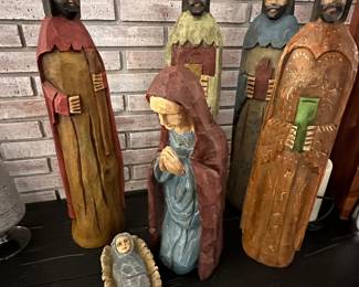 Resin 6 piece nativity set