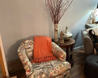 1 of 2 available rocker/swivel chairs