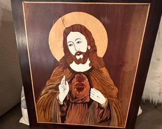 Inlaid wood art