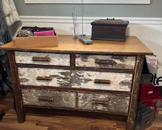 Unique Old Hickory Birchwood finished dresser