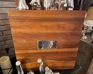 Nambe’ 12pc. Nativity wooden box set 