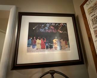 Signed and number print 