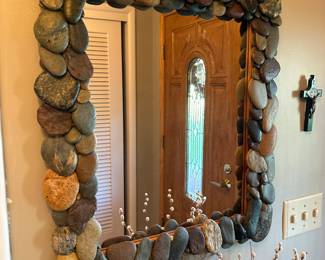 Fossil framed mirror