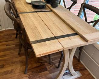 Table side panels fold up