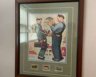 . . . Rockwell art with stamps