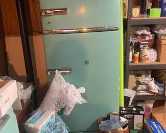 . . . retro turquoise fridge