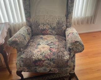 . . . nice wingback chair