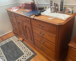 . . . and mirrored dresser