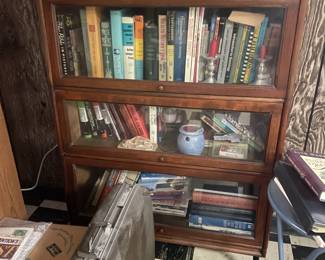 . . .barrister bookcase and vintage books