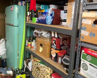 . . . storage shelves