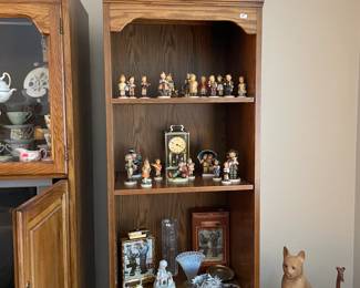 . . . bookshelf with Hummels galore