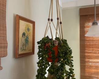 . . . faux hanging plant