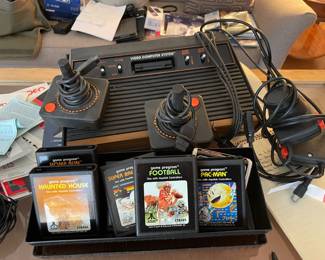 . . . vintage Atari system and games