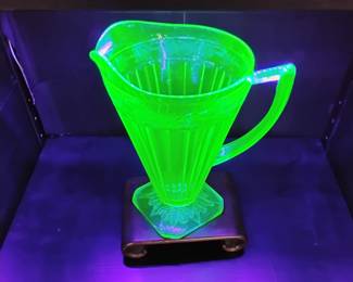 Jeanette Adam Vaseline Glass