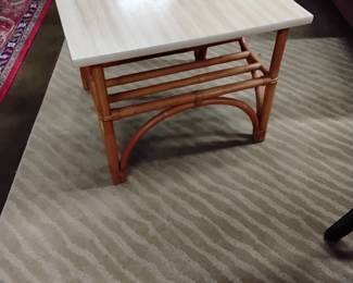 Rattan Table w Formica Top