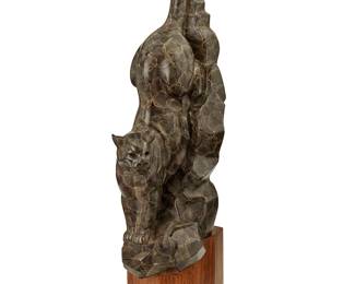 94
Gerald Balciar
b. 1942
"Canyon Princess" (small), 2003
Patinated bronze on a wood plinth
Edition: 124/250
Signed, number, and dated in the casting: G. Balciar ©
Bronze: 14.75" H x 4.125" W x 6.125" D; Overall: 17.375" H x 5" W x 7.75" D
Estimate: $700 - $900