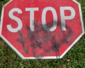 Stop sign, 