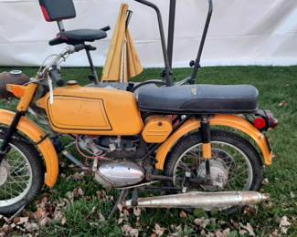 Jawa antique motorcycle. 