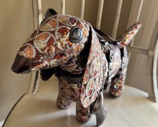 Sharif sequined dog purse