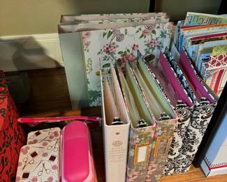 Binders, photo albums