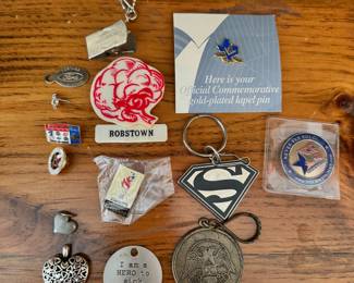 Pins, pendants, keychains