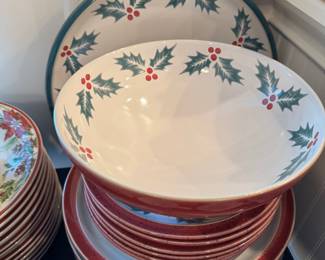 Denby England Christmas Dishes