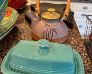 Fiestaware butter dish