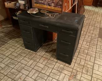 WOOD DESK.  
