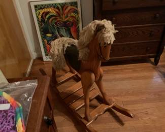 WOOD ROCKING PONY